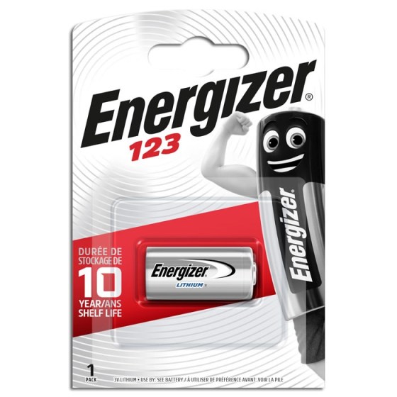 Energizer μπαταρία φώτο-λιθίου EL123, σε blister 1 μπαταρίας