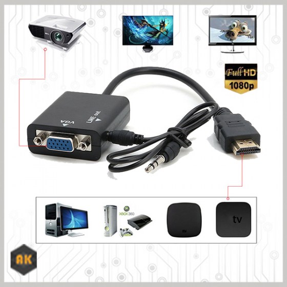 Μετατροπέας HDMI σε VGA HDMI CABLE TO VGA AUDIO