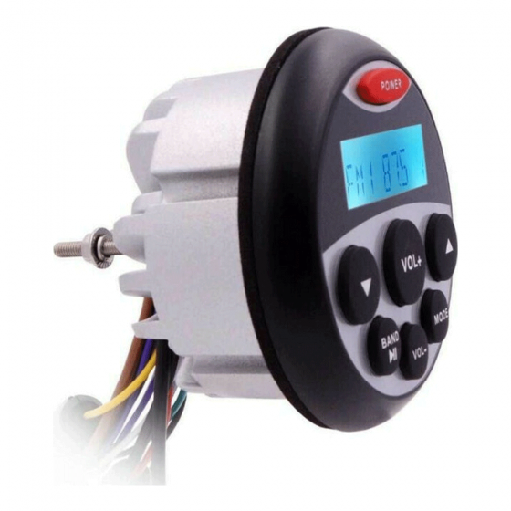 Αδιάβροχο χωνευτό Marine Stereo Bluetooth Motor Radio MP-804