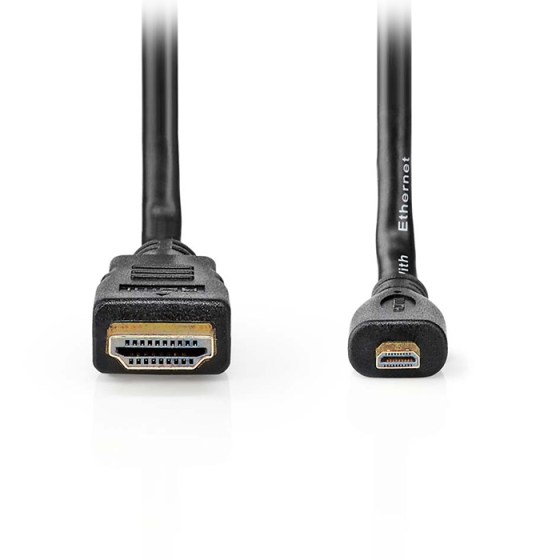 Καλώδιο High speed HDMI with Ethernet, HDMI Micro αρσ. - HDMI αρσ.