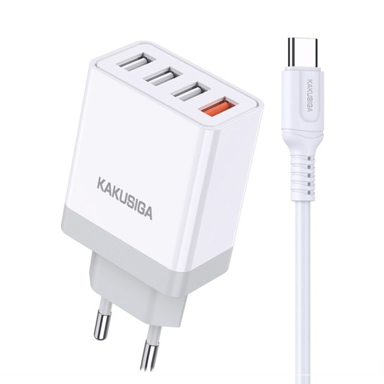 ΦΟΡΤΙΣΤΗΣ 4USB CHARGING 28.5w  DATA ΣΕ TYPE C KSC-913